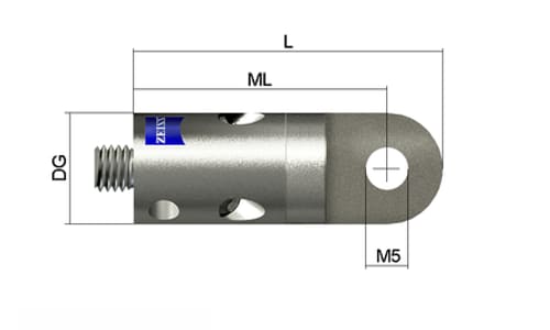 End angle piece, rotating , M5 product photo