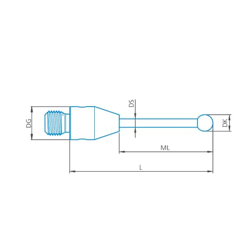 Stylus straight M3, DK3 L20 product photo Front View L