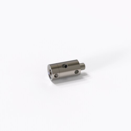 Rotary joint, M5 11 mm product photo Back View L