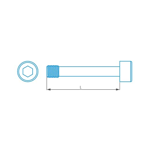 Screw, M5 for ThermoFit cube product photo Front View L