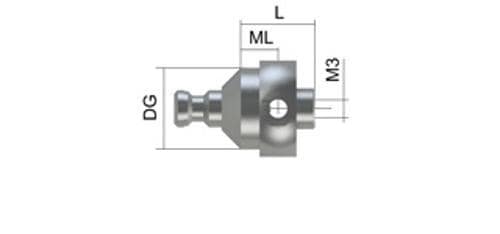 Cube, with cone adapter, 4 sided M3 product photo