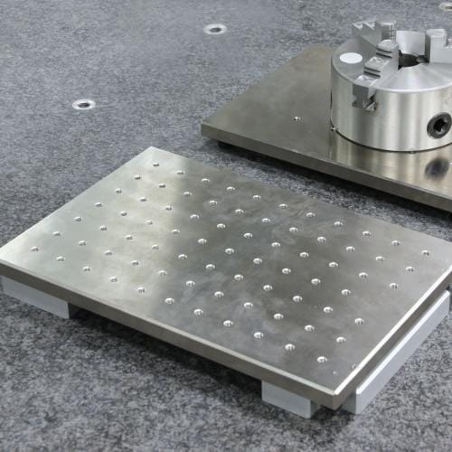 THETA 32 pallet, M6 25x25 grid, Aluminum product photo Back View L