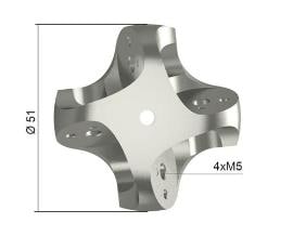 Cube, M5 4 sided, 21 ° incline, clockwise rotating product photo