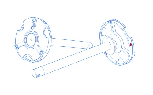 VAST XXT TL3 with adapter for rotatable elements
