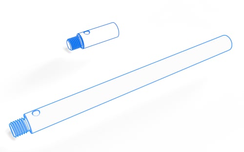 Steel standard extensions (Inox)