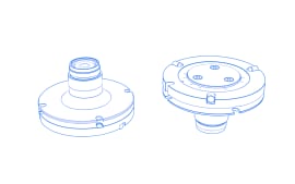 Adapter plates for RST-T temperature probe head